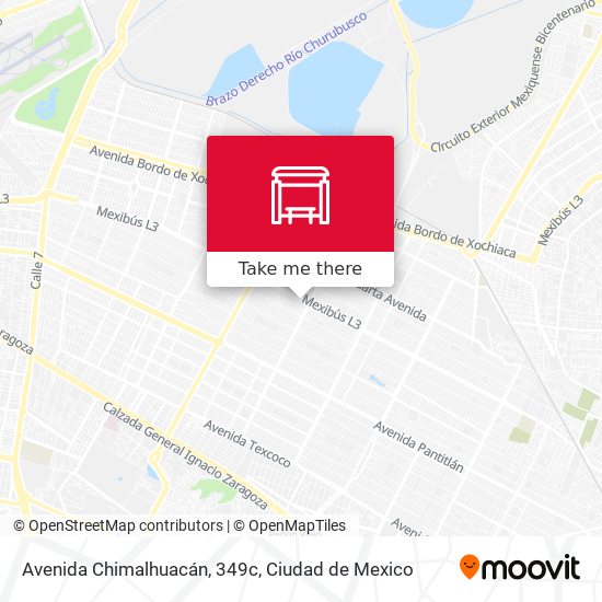 Avenida Chimalhuacán, 349c map