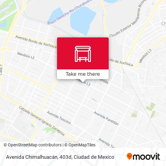 Mapa de Avenida Chimalhuacán, 403d