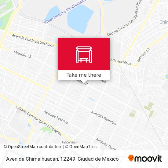 Mapa de Avenida Chimalhuacán, 12249