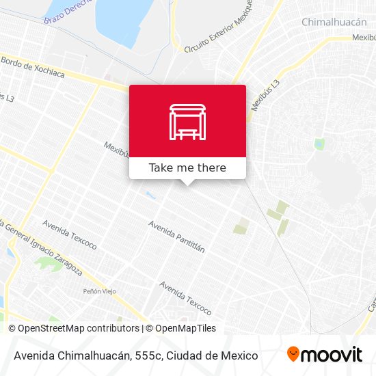 Avenida Chimalhuacán, 555c map