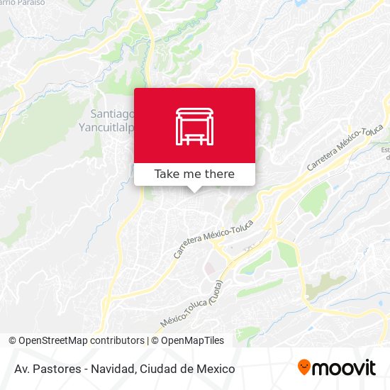 Av. Pastores - Navidad map