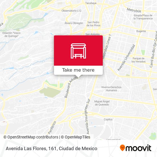 Avenida Las Flores, 161 map