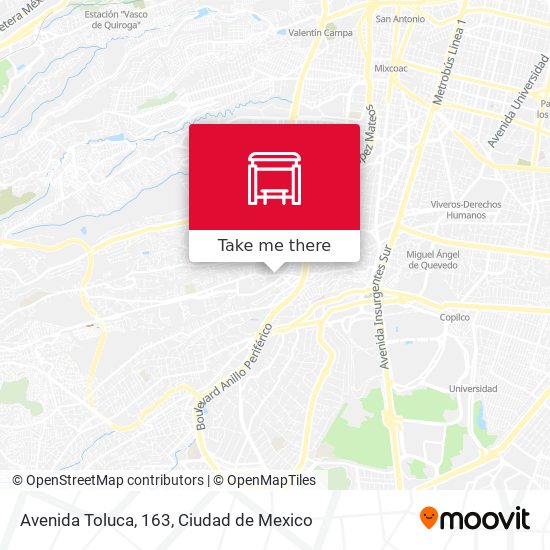 Mapa de Avenida Toluca, 163