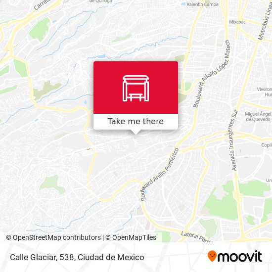 Calle Glaciar, 538 map