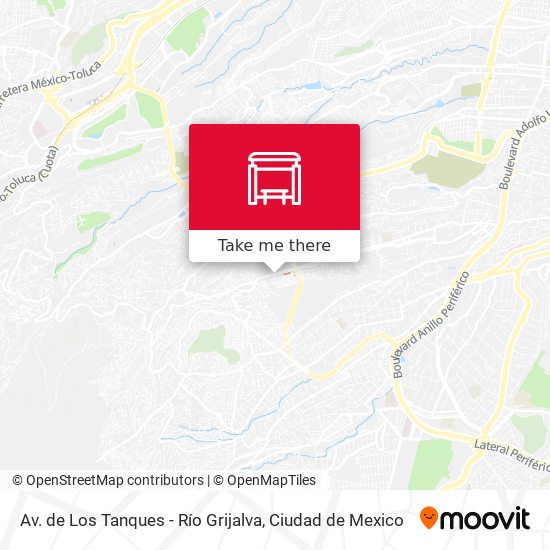 Av. de Los Tanques - Río Grijalva map