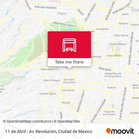 11 de Abril - Av. Revolución map