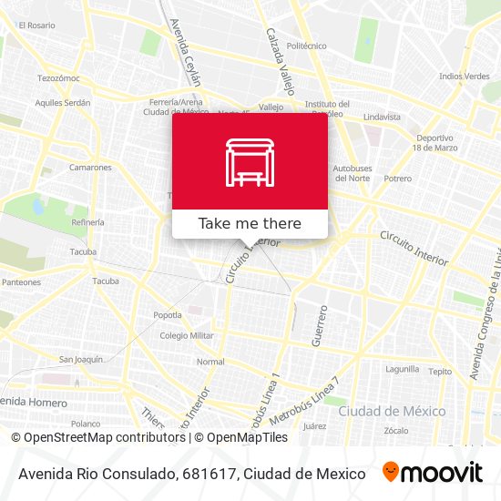 Avenida Rio Consulado, 681617 map