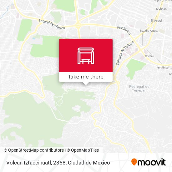 Mapa de Volcán Iztaccihuatl, 2358