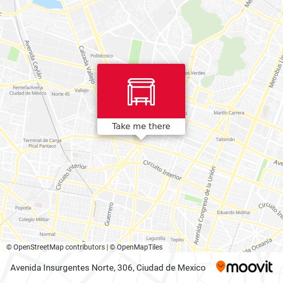 Avenida Insurgentes Norte, 306 map