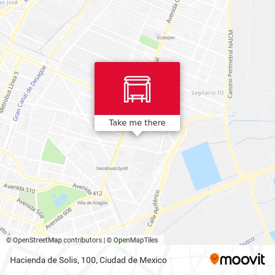 Hacienda de Solis, 100 map
