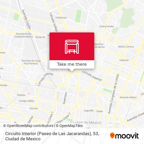 Circuito Interior (Paseo de Las Jacarandas), 53 map