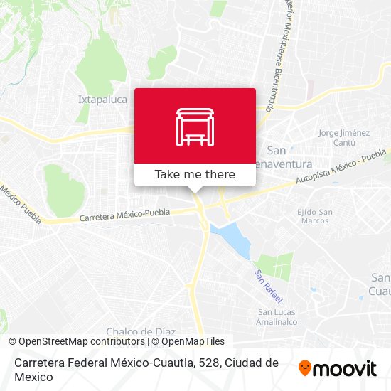 Mapa de Carretera Federal México-Cuautla, 528