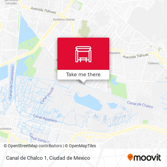 Mapa de Canal de Chalco 1