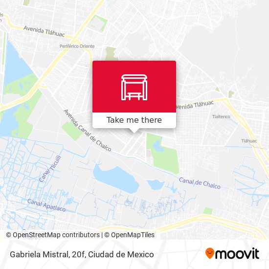 Mapa de Gabriela Mistral, 20f