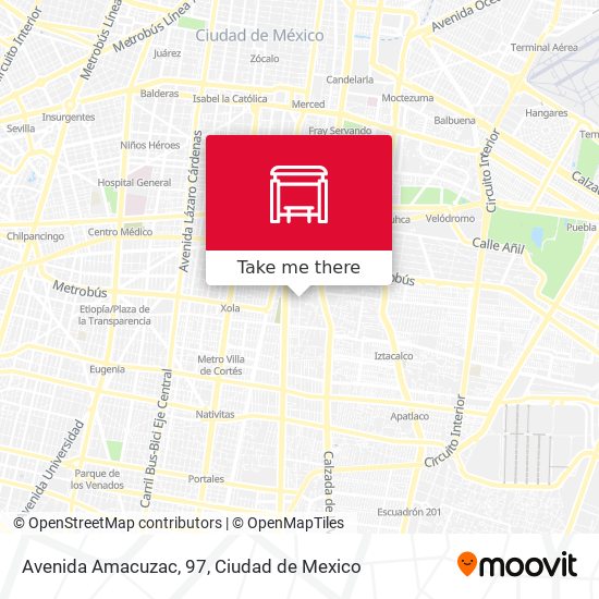 Mapa de Avenida Amacuzac, 97
