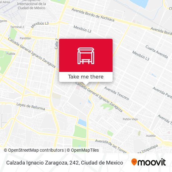 Calzada Ignacio Zaragoza, 242 map