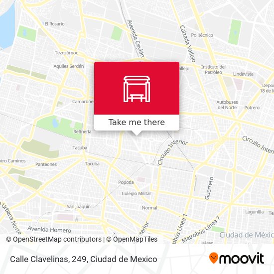 Mapa de Calle Clavelinas, 249