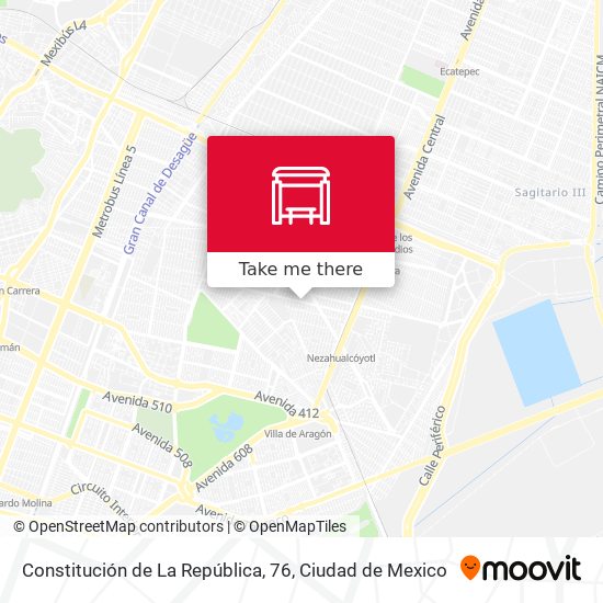 Constitución de La República, 76 map
