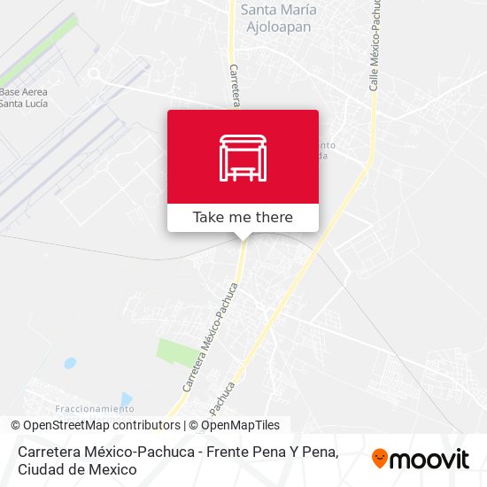 Mapa de Carretera México-Pachuca - Frente Pena Y Pena