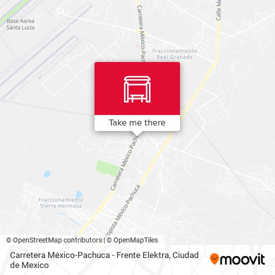 Mapa de Carretera México-Pachuca - Frente Elektra