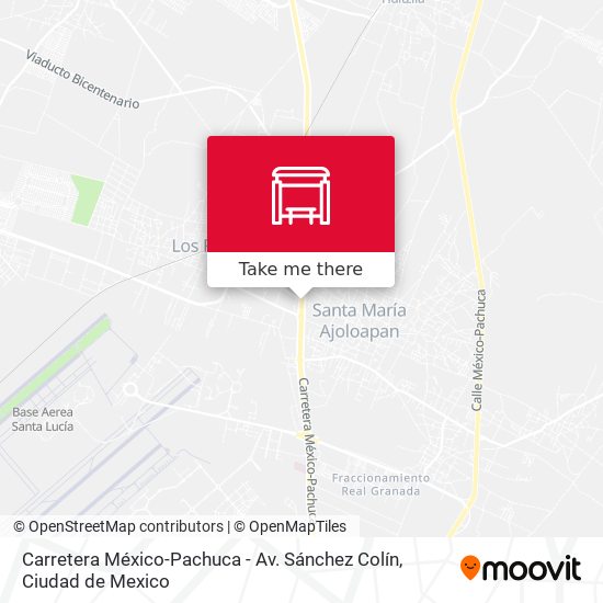 Carretera México-Pachuca - Av. Sánchez Colín map
