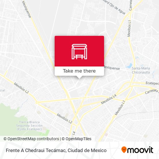 Frente A Chedraui Tecámac map