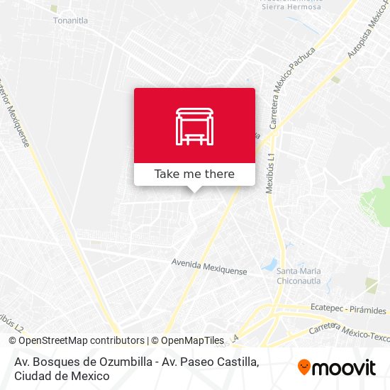 Av. Bosques de Ozumbilla - Av. Paseo Castilla map