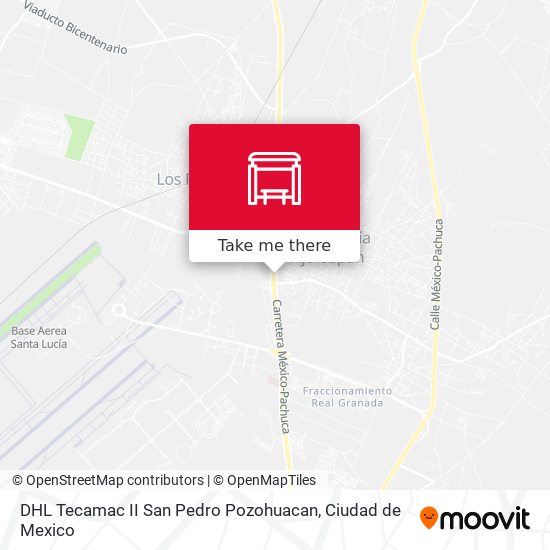 Mapa de DHL Tecamac II San Pedro Pozohuacan
