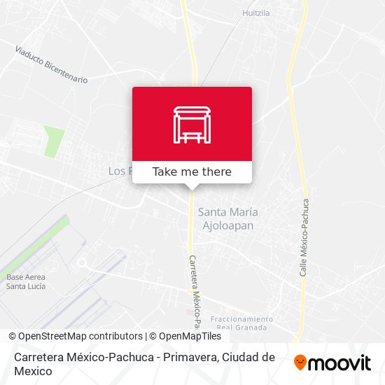 Carretera México-Pachuca - Primavera map