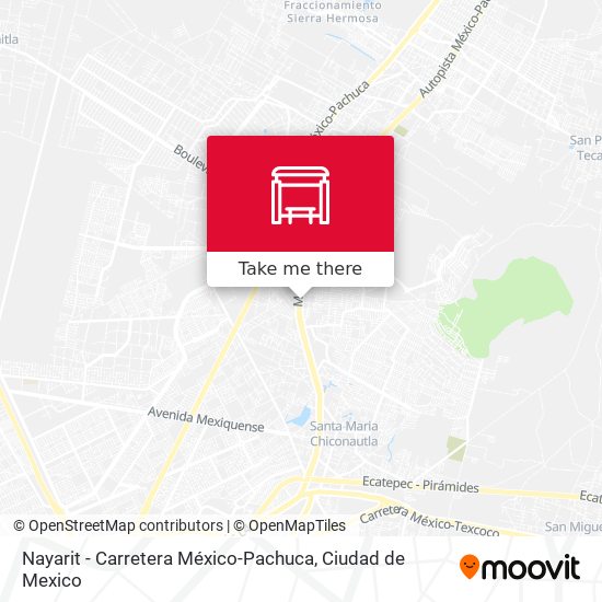 Mapa de Nayarit - Carretera México-Pachuca
