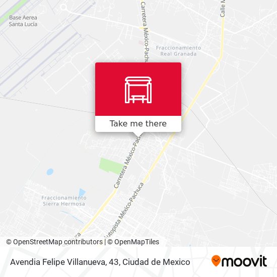 Avendia Felipe Villanueva, 43 map