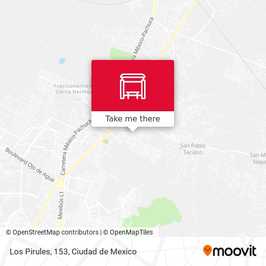 Los Pirules, 153 map