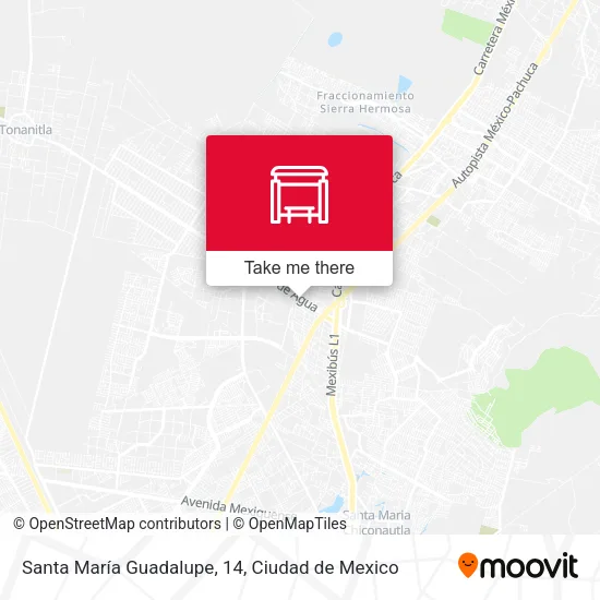 Santa María Guadalupe, 14 map