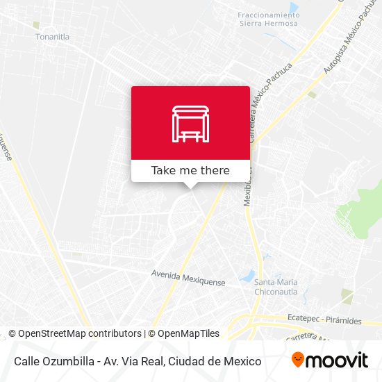 Calle Ozumbilla - Av. Via Real map