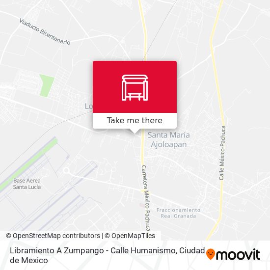 Libramiento A Zumpango - Calle Humanismo map