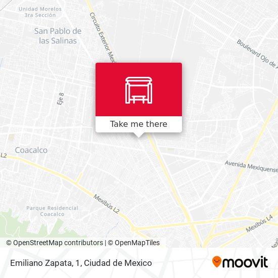 Mapa de Emiliano Zapata, 1