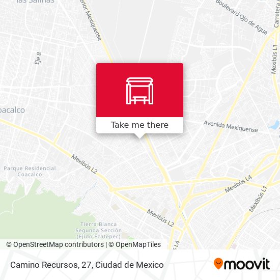 Camino Recursos, 27 map