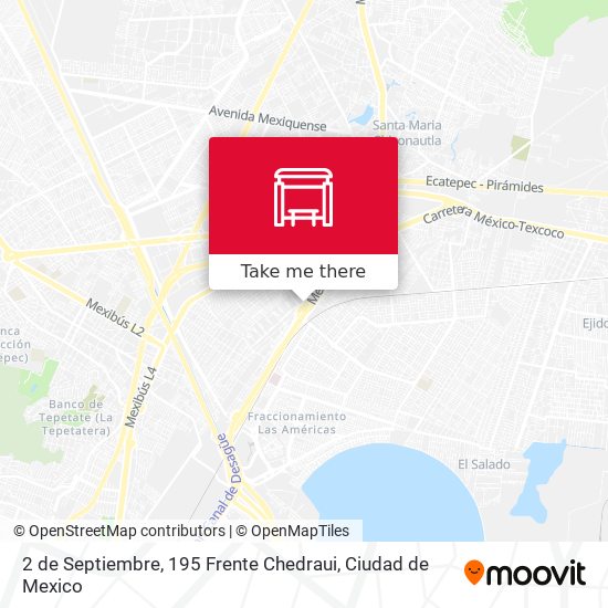Mapa de 2 de Septiembre, 195 Frente Chedraui