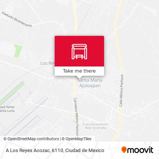 A Los Reyes Acozac, 6110 map