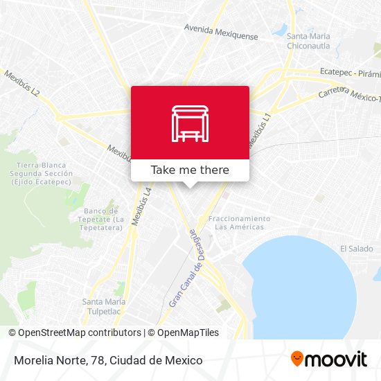 Morelia Norte, 78 map