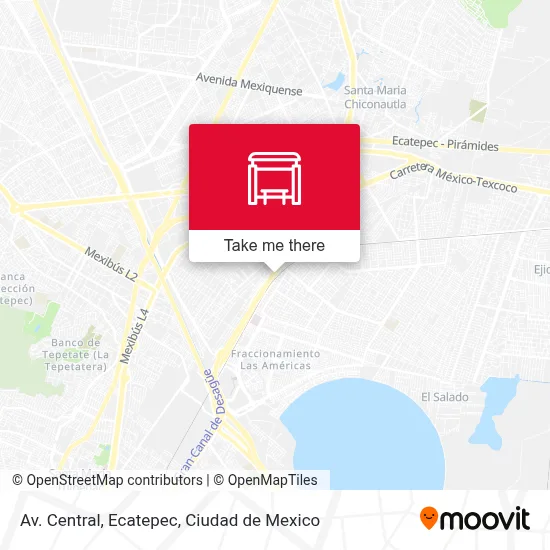 Av. Central, Ecatepec map