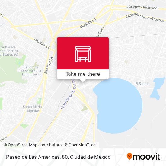 Mapa de Paseo de Las Americas, 80