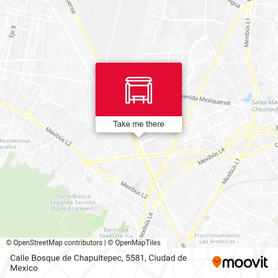 Calle Bosque de Chapultepec, 5581 map