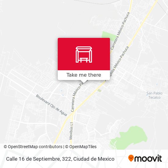 Mapa de Calle 16 de Septiembre, 322