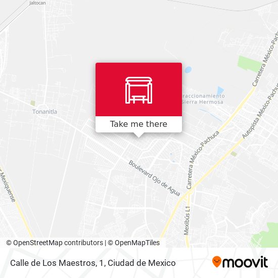 Mapa de Calle de Los Maestros, 1