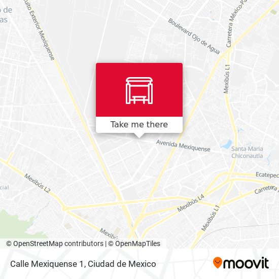 Calle Mexiquense 1 map