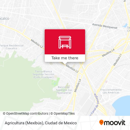 Agricultura (Mexibús) map