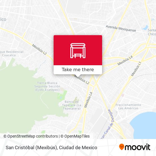 San Cristóbal (Mexibús) map