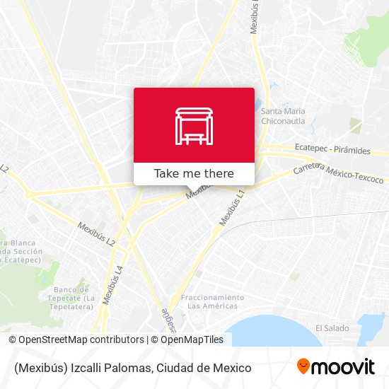 (Mexibús) Izcalli Palomas map