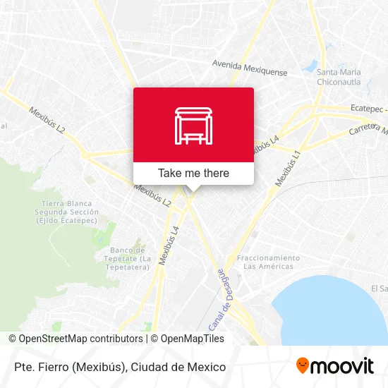 Pte. Fierro (Mexibús) map
